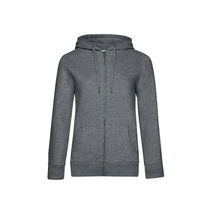 B&C WW03Q Ladies Queen Zipped Hooded Sweatshirt - COOZO
