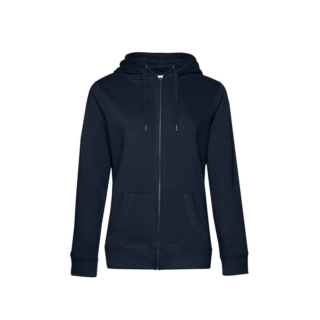 B&C WW03Q Ladies Queen Zipped Hooded Sweatshirt - COOZO