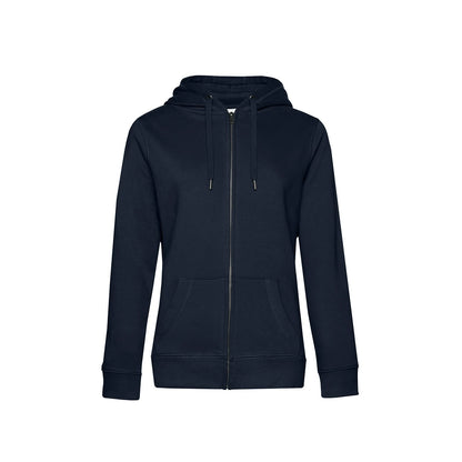 B&C WW03Q Ladies Queen Zipped Hooded Sweatshirt - COOZO