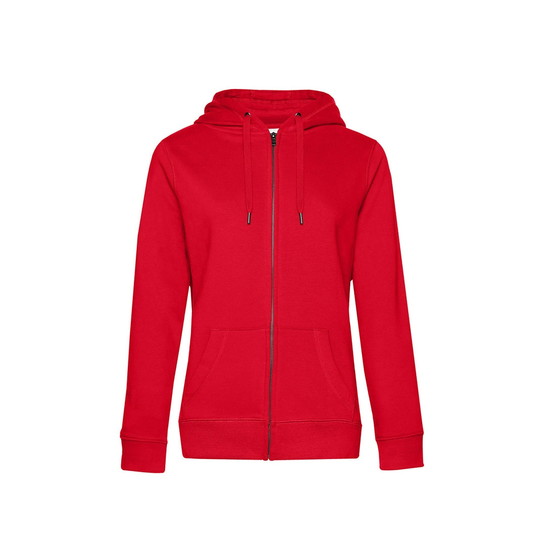 B&C WW03Q Ladies Queen Zipped Hooded Sweatshirt - COOZO