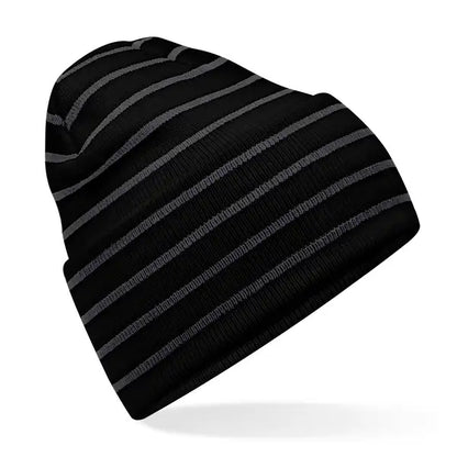 COOZO-Beechfield Original Deep-Cuffed Striped Beanie (B39R)