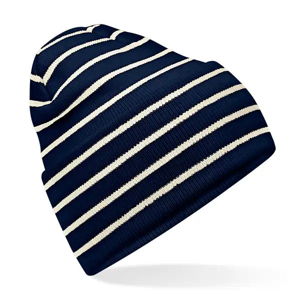 COOZO-Beechfield Original Deep-Cuffed Striped Beanie (B39R)