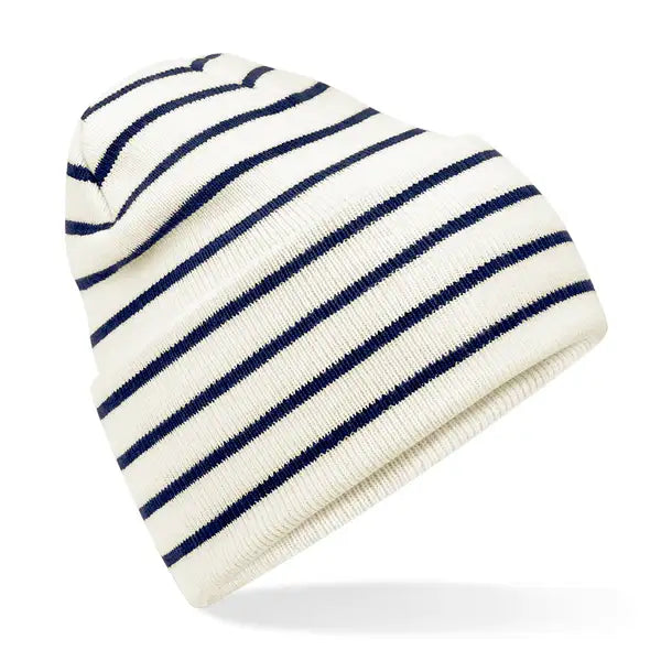 COOZO-Beechfield Original Deep-Cuffed Striped Beanie (B39R)