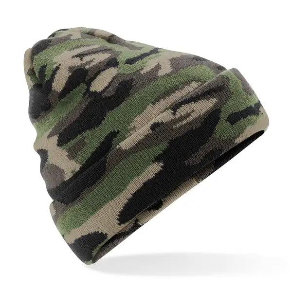 COOZO-Beechfield Camo Cuffed Beanie (B419)